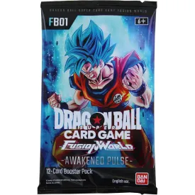 Bandai Cartas coleccionables Dragon Ball SCG Fusion World Booster Pack [FB01]